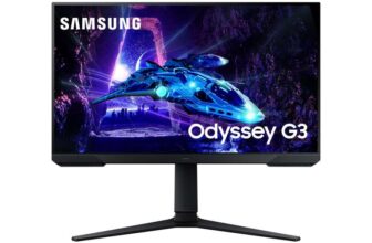 Samsung Odyssey G3 LS24DG302EUXXU 24 180Hz 1ms FullHD Gaming Monitor – 1920×1080, HDR10, HDMI, Displayport, Freesync, Height Adjust