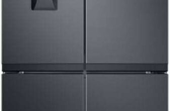 Samsung RF48A401EB4 4 Door Fridge Freezer With Water Dispenser Non Plumbed BLACK STEEL 5 Year Warranty With Code