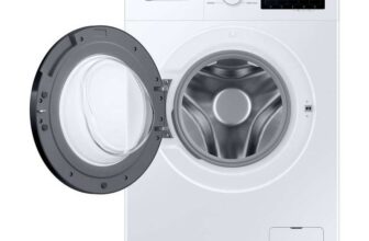 Samsung Series 4 WW90FG3M05AWEU, 9kg Washing Machine, A Rated in White