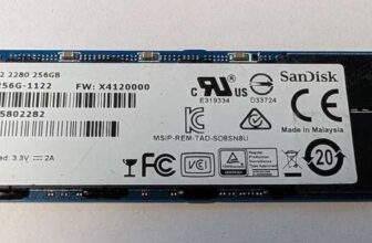 SanDisk X400 2280 SSD Solid State Drive 256GB M.2 Sata 6.0 Gbps 3.3V 2A – Used – sold by Specola