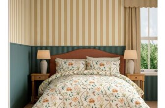 Sanderson Options Clementine Duvet Set – Ochre Single