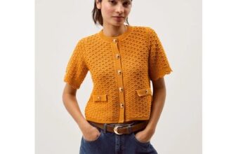 Sarna Textured Knit Cardigan Yellow