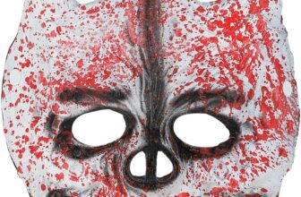 Scary Halloween Full Head Skull Mask Creepy Foam Skeleton Headgear Horror Devil Witch Wizard Horn Ghost Face Mask Headwear Cosplay Carnival Party Dress Up Costume Props Haunted House Decoration