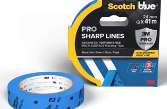 ScotchBlue PRO Sharp Lines Advanced Masking Tape, 24 mm x 41 m
