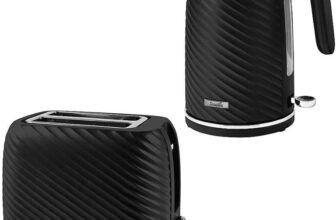 Scoville 1.7L 3000W Fast Boil Black Kettle / Scoville Black 2-Slice Toaster – Price Each – Free C&C