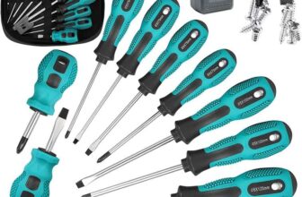 Screwdriver Set 11pcs Flat & Phillips Magnetic with Storage Bag, 5 Length 5 flat & 5 Phillips – Sold by WAIZHIUA-UK / FBA