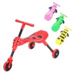 Scuttlebug 3-Wheel Foldable Ride-On Tricycle for 1-3 Year Old Boys and Girls, Beetle Trike, Antennae Handlebar