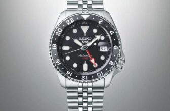 Seiko 5 Sports GMT Black Grape Watch 42.5mm Automatic SKX Re-Issue Black – With Code