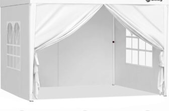Sekey Pop Up Gazebo with Sides 2m x 2m, Heavy Duty Gazebo with Carry Bag, Instant Setup, Waterproof 1000mm – Marquee Garden Party Tent Outdoor, White