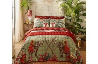 Serene Bohemian Quilted Cotton Bedspread