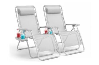 Set of 2 Heavy Duty Zero Gravity Chairs