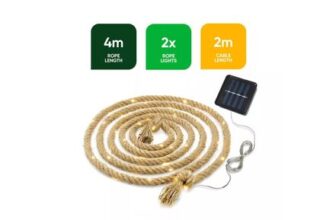 Set of 2 X 35LED 4M Solar Rope Lights