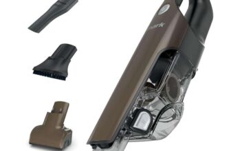 Shark Handheld Cordless Vacuum Cleaner with Pet Tool, Crevice Tool & Scrubbing Brush, Washable Filter Black / Mocha