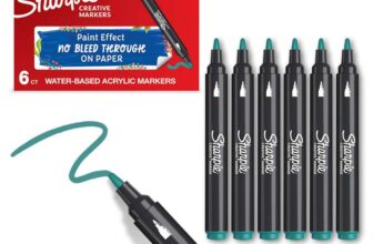 Sharpie Creative Marker Acrylic Paint Pens Bullet Tip Water-Based Paint Markers Emerald Green