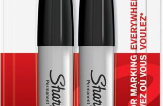 Sharpie Permanent Markers Chisel Tip Black 2 Count