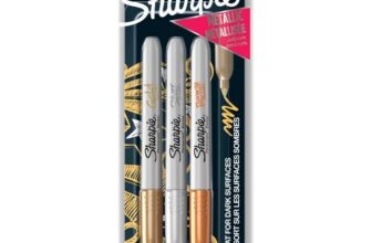 Sharpie Permanent Markers Fine Point for Bold Details Assorted Metallic Colours 3 Marker Pens price at checkout – £1.47 Max S&S