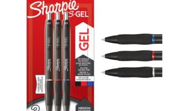 Sharpie S-Gel Pens, 0.7mm, Black Red Blue, 3-Pack