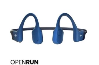 Shokz OpenRun / OpenRun Mini Bone Conduction Sport Headphones for sports ( Black or Blue / Titanium Band / Bluetooth / IP67 )
