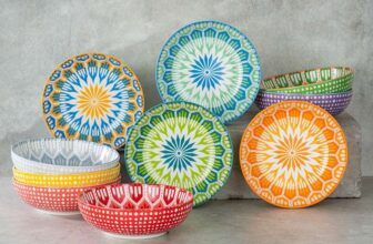 Signature Housewares Stoneware Bowls, 10 Piece