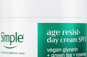 Simple Age Resist Day Facial Moisturiser SPF 15, Anti-Ageing Face Cream Day Moisturiser that Helps Fight Premature Ageing, 50 ml