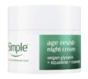 Simple Age Resist Night Facial Moisturiser Cream with Squalane Rosemary to Help Fight Premature Ageing, 50 ml