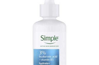 Simple Hydrate 3% Hyaluronic Acid Vitamin B5 Face Serum skin care suitable for daily use on all skin types