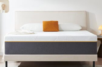 Single Mattress, 15cm Thick, Medium Firm, Orange, Memory Foam, Breathable, Pressure Relief