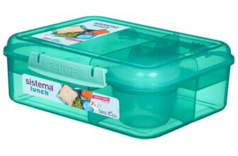 Sistema Bento Box LUNCH Bento School Lunch Box with Compartments 1.65L