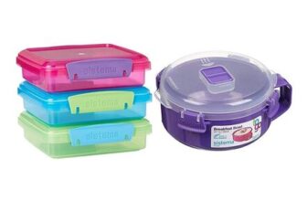 Sistema Lunch Sandwich Boxes 450 Ml Food Storage Containers