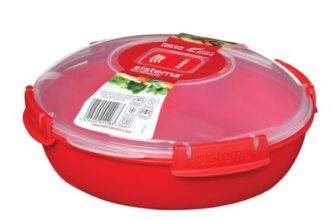 Sistema round Microwave Container, 1.3 L, Red, BPA-Free