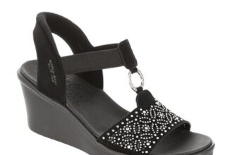 Skechers Womens Slip-on Wedge Sandal