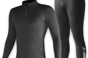 Skins for Boys Long Sleeve Top & Tights Football Compression Set Kids Thermal Base Layer Set, Football Skins Boys