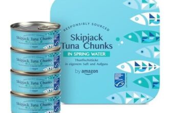Skipjack Tuna Chunks in Spring Water, 4x145g