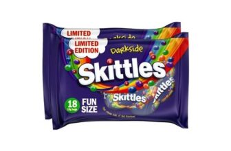 Skittles Limited Edition Darkside Sweets Fun Size Bags Multipack 324g X2