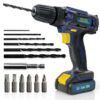 Skotek 18V Cordless Drill & 13pc Screwdriver Set (Battery & Charger Included)