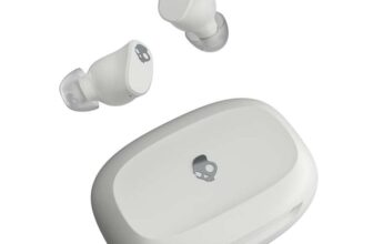 Skullcandy Smokin Buds 360 Wireless Earbuds, Noise Isolating Fit, Up to 20 Hours Battery, IPX4, Multipoint Connection Bone