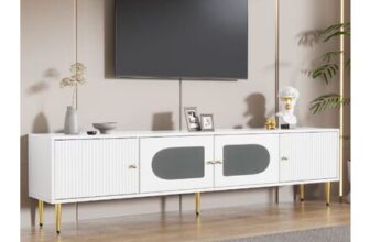 Sleek Media Console Unit Storage Sideboard That Fits Up To 70 TVs – Free P&P