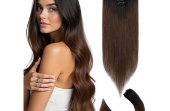 Sleekalon Clip-in Remy Hair Extensions, Ombre Balayage, 22-Inch