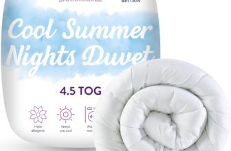 Slumberdown Cool Summer Nights 4.5 Tog Super King Duvet – Lightweight & Breathable UK Made Superking Quilt, Non-Allergenic & Washable Perfect Summer Duvet for Hot Nights (260 x 220cm)