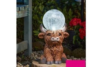 Smart Solar Gazing Highland Cow