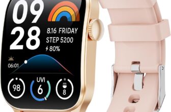 Smart Watches for Women, Answer/Make Calls, 1.91 HD Curved Screen Smartwatch with Heart Rate/Sleep Monitor, Step Counter, 100 Sports Activity Trackers, IP67 Waterproof Fitness Watch for Android iOS