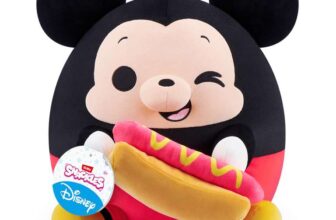 Snackles Disney 14-inch Plush Mickey&Hot Dog (MICKEY) by ZURU, Plush with Snack Accessory