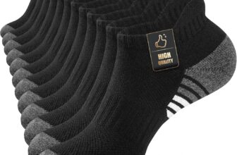 SockWaddles Running Socks Cushioned Ankle Trainer Socks for Men Women Cotton Low Cut Breathable Athletic Sports Socks (6/10 Pairs)