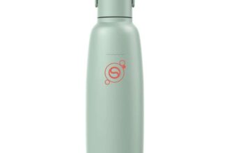 SodaStream Fizz & Go Cool, Stainless Steel Carbonated Water Bottle 0.9
