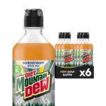 Sodastream Diet Mountain Dew Syrup Drink Mix, Sugar Free Caffeinated Syrup, Citrus Flavour, 6 x 440ml
