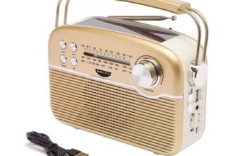 Solar-Powered Portable Radio with AM/FM/SW, Bluetooth, USB & MP3