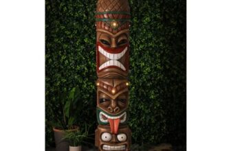 Solar Powered Tiki Statue – Extra Large