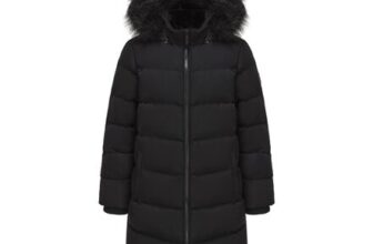 SoulCal Womens Water Resistant Faux Fur Trim Puffer Jacket