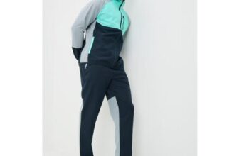 Souluxe Navy Woven Panel Co Ord Jogging Bottoms Grey