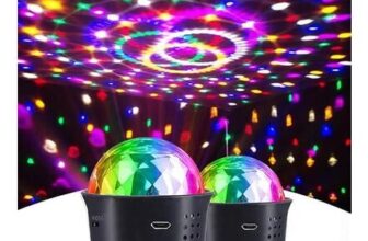 Sound-Activated Rechargeable LED Mini Disco Ball Party Lights